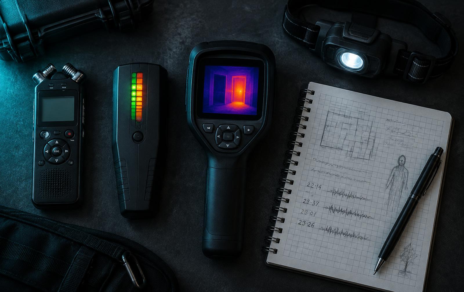 Paranormal investigation field equipment